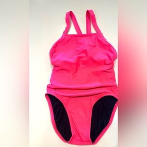 Jolyn Clothing Hot Pink Kids One-Piece Swimsuit NEW w/o tag but has liner